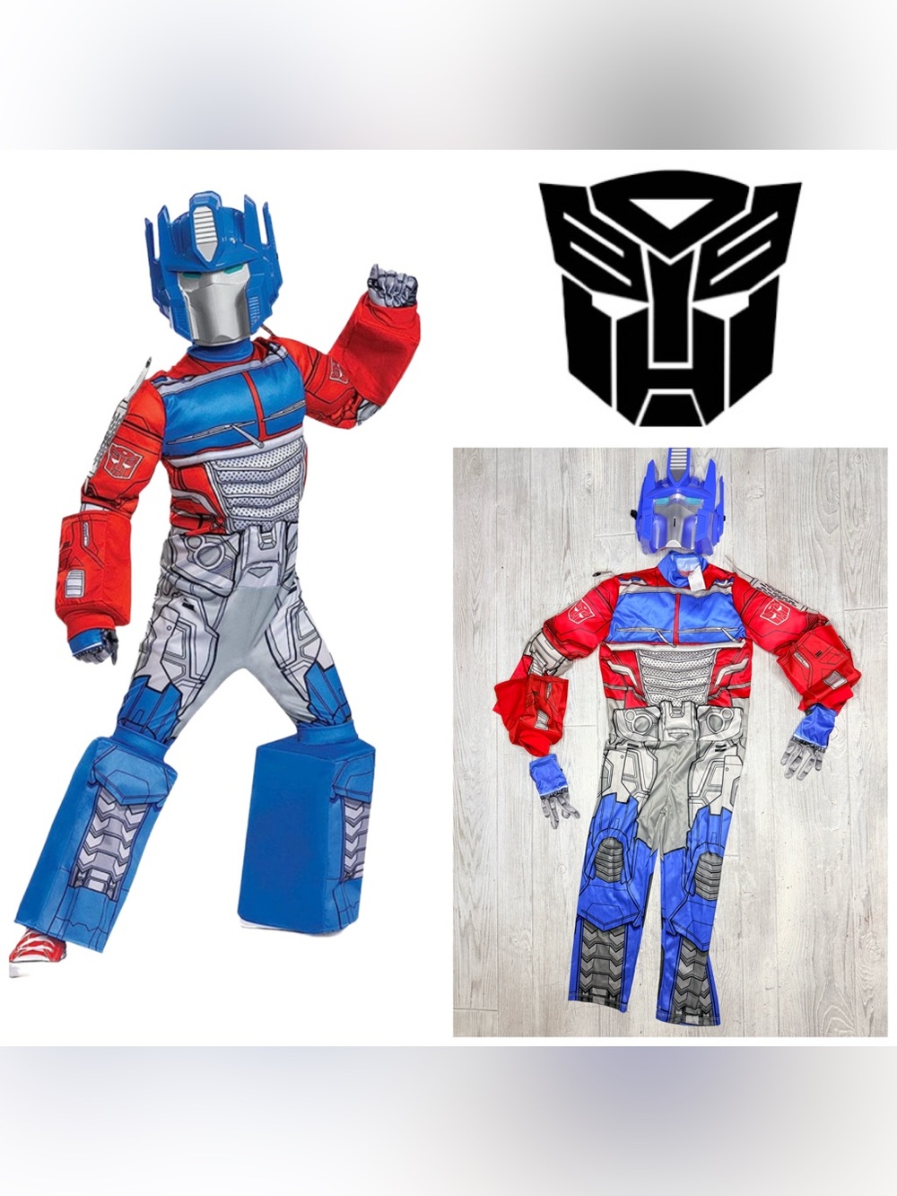 Transformer Optimus prime deluxe Halloween costume cosplay dress up 8-10